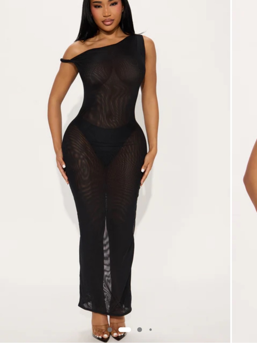 Barely There Sheer Maxi Dress - Picture 2 of 4